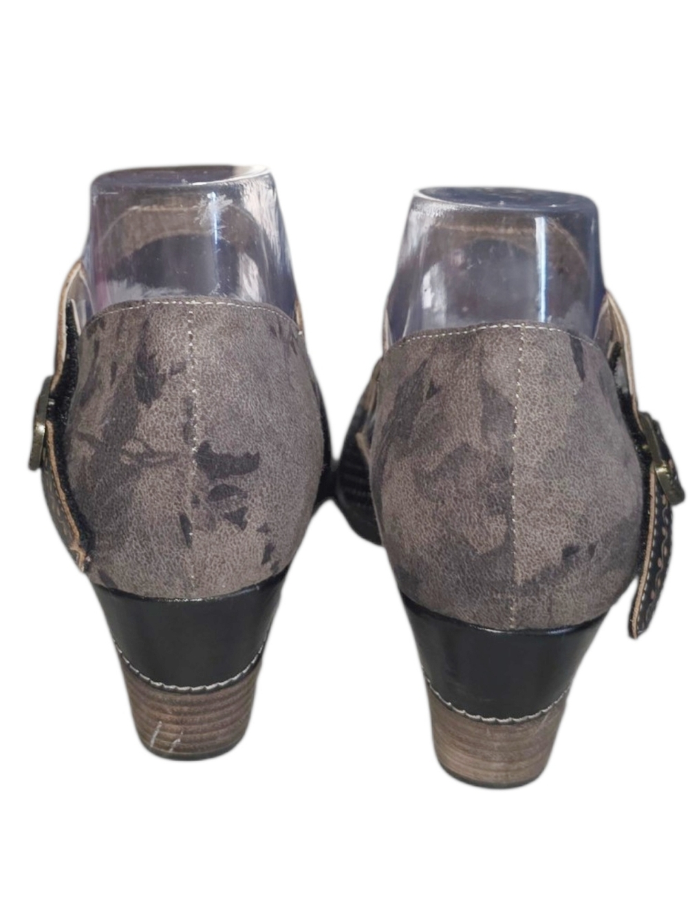 NEW! L'Artiste by Spring Step Leather Heeled Mary Janes - Parchelle - Picture 7 of 11